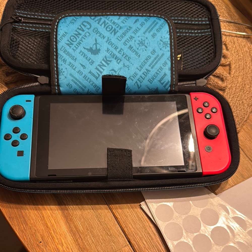 Nintendo Switch Handheld Console Blue and Red